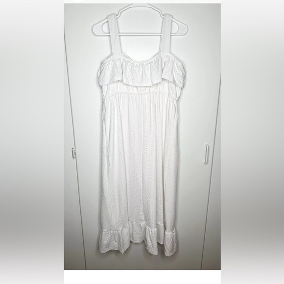 Adyson Parker White Strappy Maxi Dress Size Large NWT Yacht/Wedding/Engagement - Picture 5 of 8